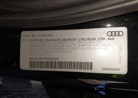2015 Audi A6 3.0T Premium Plus z USA, uszkodzony, nr VIN WAUHGAFC0FN022059